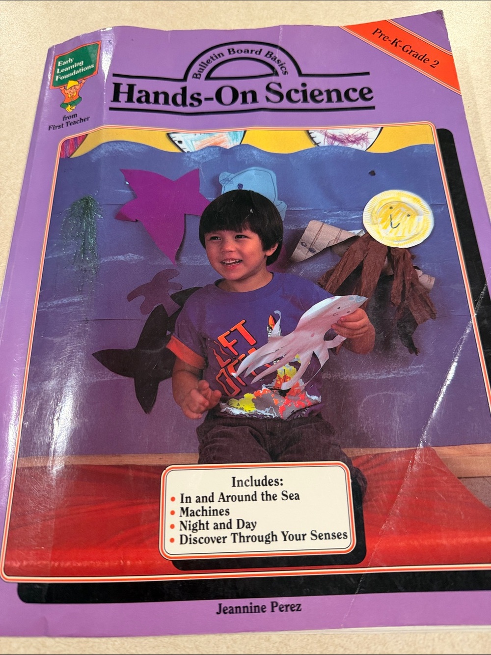 Hands-On Science Bulletin Board Basics Book - Purple Cover